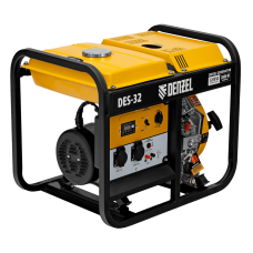 Генератор дизельный DENZEL DES-32, 3,2 кВт, 230 В, 11 л, ручной стартер Генератор дизельный DENZEL DES-32, 3,2 кВт, 230 В, 11 л, ручной стартер