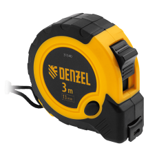 Рулетка DENZEL 3м х 13мм, двухкомп. корпус, кнопка-пауза Рулетка DENZEL 3м х 13мм, двухкомп. корпус, кнопка-пауза
