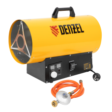 Газовая тепловая пушка DENZEL GHG-15i, 15 кВт, цифровой термостат, пропан-бутан Газовая тепловая пушка DENZEL GHG-15i, 15 кВт, цифровой термостат, пропан-бутан