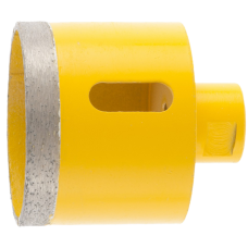 Сверло алмазное по керамограниту DENZEL 72693, 68 мм, М14, мокрая резка Сверло алмазное по керамограниту DENZEL 72693, 68 мм, М14, мокрая резка