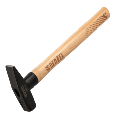 Молоток слесарный DENZEL 300 г, кованый квадратный боек, буковая рукоятка Молоток слесарный DENZEL 300 г, кованый квадратный боек, буковая рукоятка