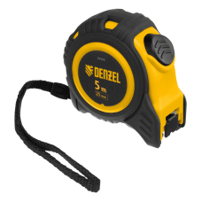 Рулетка DENZEL 5м х 25мм, обрезиненный корпус, автоматическая фиксация Рулетка DENZEL 5м х 25мм, обрезиненный корпус, автоматическая фиксация