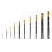 Набор сверл по металлу DENZEL 1-10 мм, HSS-Tin, Golden Tip, 10 шт Набор сверл по металлу DENZEL 1-10 мм, HSS-Tin, Golden Tip, 10 шт