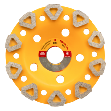 Чашка алмазная зачистная DENZEL 72973, бриллиант, 125 мм Чашка алмазная зачистная DENZEL 72973, бриллиант, 125 мм