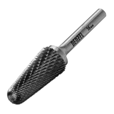 Борфреза по металлу DENZEL твердосплавная, коническая закругленная, тип-L, 16 мм Борфреза по металлу DENZEL твердосплавная, коническая закругленная, тип-L, 16 мм