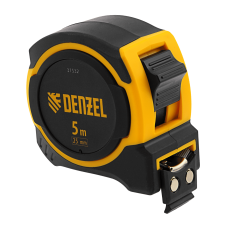 Рулетка DENZEL 5м х 25мм, двухкомп. корпус, магнитный обрезиненный зацеп Рулетка DENZEL 5м х 25мм, двухкомп. корпус, магнитный обрезиненный зацеп