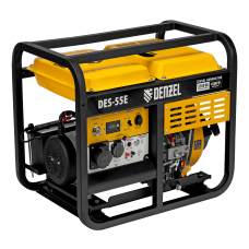 Генератор дизельный DENZEL DES-55E, 5,5 кВт, 230 В, 11 л, электростартер Генератор дизельный DENZEL DES-55E, 5,5 кВт, 230 В, 11 л, электростартер