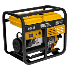 Генератор дизельный DENZEL DES-55, 5,5 кВт, 230 В, 11 л, ручной стартер Генератор дизельный DENZEL DES-55, 5,5 кВт, 230 В, 11 л, ручной стартер