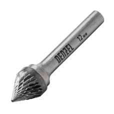 Борфреза по металлу DENZEL твердосплавная, зенкер 60 град., тип-J, 12 мм Борфреза по металлу DENZEL твердосплавная, зенкер 60 град., тип-J, 12 мм