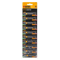 Бита DENZEL PZ2х50, сталь S2, 10 шт., круглый профиль, отрывная упаковка, , Е 6,3 Бита DENZEL PZ2х50, сталь S2, 10 шт., круглый профиль, отрывная упаковка, , Е 6,3