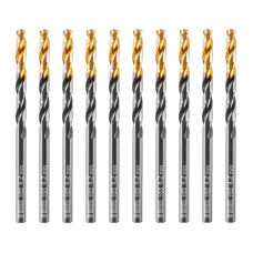 Сверло по металлу DENZEL 4,2 мм, HSS-Tin, Golden Tip, 10 шт. Сверло по металлу DENZEL 4,2 мм, HSS-Tin, Golden Tip, 10 шт.