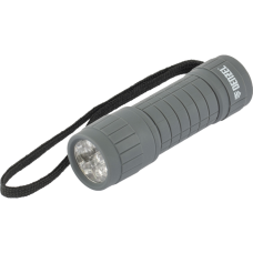Светодиодный фонарь DENZEL 92612, серый корпус с мягким покрытием, 9 Led, 3 х ААА Светодиодный фонарь DENZEL 92612, серый корпус с мягким покрытием, 9 Led, 3 х ААА