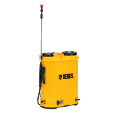 Опрыскиватель ранцевый аккумуляторный DENZEL D-16LA, 16 л, щелочной акк., 12 В, 8 Ач Опрыскиватель ранцевый аккумуляторный DENZEL D-16LA, 16 л, щелочной акк., 12 В, 8 Ач