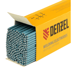 Электроды DENZEL DER-3, диам. 3 мм, 5 кг, рутиловое покрытие Электроды DENZEL DER-3, диам. 3 мм, 5 кг, рутиловое покрытие