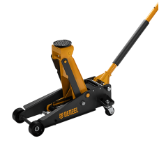 Домкрат гидравлический DENZEL подкатной 3 т, с фиксатором, быстрый подъем, 135-480 мм, профессиональный Домкрат гидравлический DENZEL подкатной 3 т, с фиксатором, быстрый подъем, 135-480 мм, профессиональный