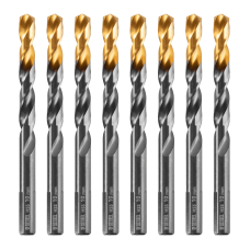 Сверло по металлу DENZEL 10 мм, HSS-Tin, Golden Tip, 8 шт. Сверло по металлу DENZEL 10 мм, HSS-Tin, Golden Tip, 8 шт.