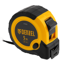 Рулетка DENZEL 5м х 25мм, двухкомп. корпус, кнопка-пауза Рулетка DENZEL 5м х 25мм, двухкомп. корпус, кнопка-пауза