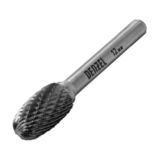 Борфреза по металлу DENZEL твердосплавная, овальная, тип-E, 12 мм Борфреза по металлу DENZEL твердосплавная, овальная, тип-E, 12 мм