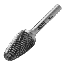 Борфреза по металлу DENZEL твердосплавная, параболическая, тип-F, 16 мм Борфреза по металлу DENZEL твердосплавная, параболическая, тип-F, 16 мм