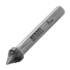 Борфреза по металлу DENZEL твердосплавная, зенкер 60 град., тип-J, 8 мм Борфреза по металлу DENZEL твердосплавная, зенкер 60 град., тип-J, 8 мм