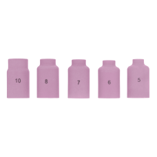 Набор керамических сопел для газовой линзы DENZEL № 5, 6, 7, 8, 10 Набор керамических сопел для газовой линзы DENZEL № 5, 6, 7, 8, 10