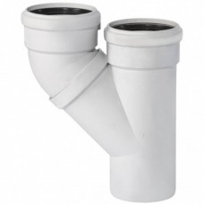 Тройник Ostendorf 100х100 параллельный SKРA бесшумная светло-серая PP-MD Тройник Ostendorf 100х100 параллельный SKРA бесшумная светло-серая PP-MD