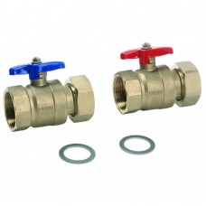 Комплект REHAU шаровых кранов 1 1/4" для пром. коллектора (2) Комплект REHAU шаровых кранов 1 1/4" для пром. коллектора (2)