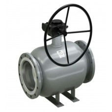 Кран LD шаровой стальной фланцевый Ду200/150 Ру16 с редуктором, неполнопроходной Кран LD шаровой стальной фланцевый Ду200/150 Ру16 с редуктором, неполнопроходной