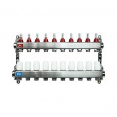 Группа коллект. VIEIR 1х10х3/4" с расходомер, дренаж. кр, воздухоотвод., нерж. сталь VR113-10A Группа коллект. VIEIR 1х10х3/4" с расходомер, дренаж. кр, воздухоотвод., нерж. сталь VR113-10A