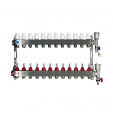 Группа коллект. VIEIR 1х12х3/4" с расходомер, дренаж. кр, воздухоотвод., нерж. сталь VR113-12A Группа коллект. VIEIR 1х12х3/4" с расходомер, дренаж. кр, воздухоотвод., нерж. сталь VR113-12A