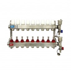 Группа коллект. VIEIR 1х9х3/4" с расходомер, дренаж. кр, воздухоотвод., нерж. сталь VR113-09A Группа коллект. VIEIR 1х9х3/4" с расходомер, дренаж. кр, воздухоотвод., нерж. сталь VR113-09A