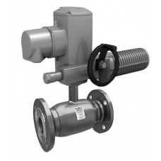 Кран шаровой стальной фланцевый LD Ду150 Ру16 полнопроходной с редуктором Кран шаровой стальной фланцевый LD Ду150 Ру16 полнопроходной с редуктором