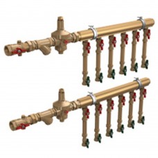 Узел коллекторный Giacomini водоснабжения этажный 1 1/4" x 3/4" /8 зон, GE550Y258 Узел коллекторный Giacomini водоснабжения этажный 1 1/4" x 3/4" /8 зон, GE550Y258