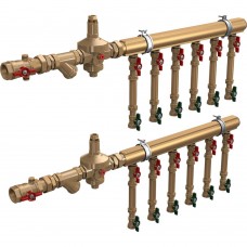 Узел коллекторный Giacomini водоснабжения этажный 1" x 3/4" / 6 зон, GE550Y366 Узел коллекторный Giacomini водоснабжения этажный 1" x 3/4" / 6 зон, GE550Y366