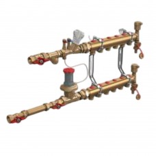 Узел коллекторный Giacomini квартирный 3/4" x 18 /7 зон, GE550Y197