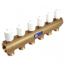 Коллектор Giacomini с термостатическими клапанами 1" x 18 /10, R553VY010 Коллектор Giacomini с термостатическими клапанами 1" x 18 /10, R553VY010