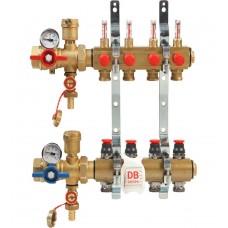 Комплект коллекторного узла Giacomini с динамич. регулир. расхода 1" x 18 /4, R553FKDB104 Комплект коллекторного узла Giacomini с динамич. регулир. расхода 1" x 18 /4, R553FKDB104