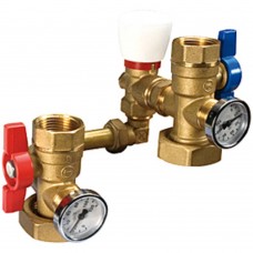 Узел кранов Giacomini с дифференциальным клапаном 1" x 1 1/2", R284MY001 Узел кранов Giacomini с дифференциальным клапаном 1" x 1 1/2", R284MY001