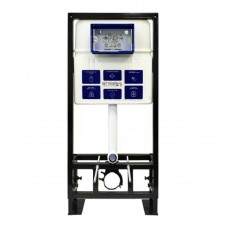 Инсталляция для унитаза BETTOSERB sava free standing, клавиша смыва twin хром матовый