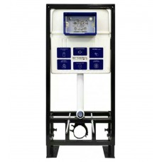 Инсталляция для унитаза BETTOSERB sava free standing, клавиша смыва хром матовый/хром глянец