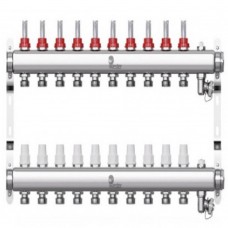 Коллектор Wester нерж. 1"-3/4 в сборе с расходомерами на 10 выходов, W902.10 Коллектор Wester нерж. 1"-3/4 в сборе с расходомерами на 10 выходов, W902.10