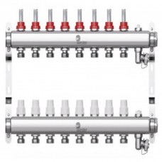 Коллектор Wester нерж. 1"-3/4 в сборе с расходомерами на 8 выходов, W902.8 Коллектор Wester нерж. 1"-3/4 в сборе с расходомерами на 8 выходов, W902.8