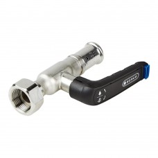 Кран шаровой HENCO из нерж. стали с ручкой, пресс-накидная гайка, 20x3/4" Кран шаровой HENCO из нерж. стали с ручкой, пресс-накидная гайка, 20x3/4"