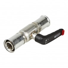 Кран шаровой HENCO из нерж. стали с ручкой, пресс-пресс, 32x32