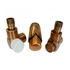 Комплект термостатический SCHLOSSER 1/2 трёхосевой, правый, для стали, латунь антик Комплект термостатический SCHLOSSER 1/2 трёхосевой, правый, для стали, латунь антик