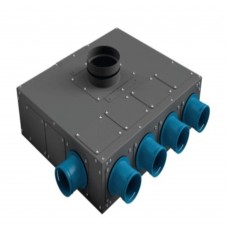 Коллектор воздухораспределительный однорядный, H-160 мм, 75*10 (серый) Коллектор воздухораспределительный однорядный, H-160 мм, 75*10 (серый)