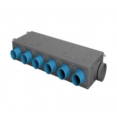 Коллектор воздухораспределительный однорядный продольный, H-160 мм, 75*14 (серый) Коллектор воздухораспределительный однорядный продольный, H-160 мм, 75*14 (серый)