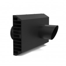 Выход приточно-вытяжной фасадный, 125 мм (черный) Выход приточно-вытяжной фасадный, 125 мм (черный)