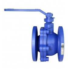 Кран шаровой чугунный фланцевый РИДАН DN125 PN16 полнопроходной, с рукояткой Кран шаровой чугунный фланцевый РИДАН DN125 PN16 полнопроходной, с рукояткой