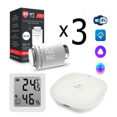Комплект управления Royal Thermo для 3 радиаторов по Wi-Fi Smart Heat HH-01/THS30ZB, белый Комплект управления Royal Thermo для 3 радиаторов по Wi-Fi Smart Heat HH-01/THS30ZB, белый